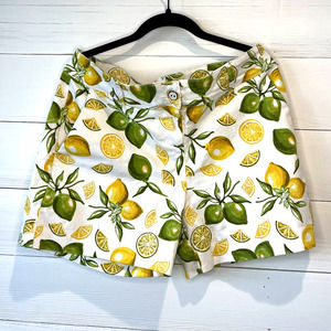 Isaac Misrahi Lemon Lime Shorts- Women 12
